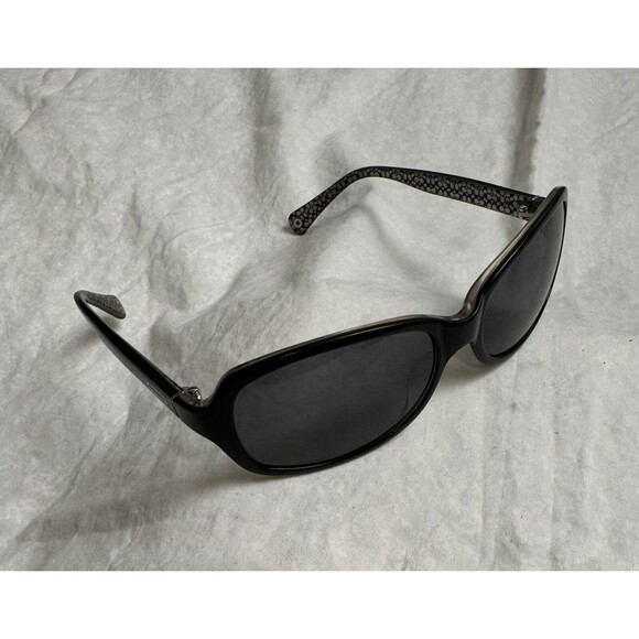 COACH Maya Women's Sunglasses S813 Glossy Black, FRAMES ONLY - Picture 7 of 8